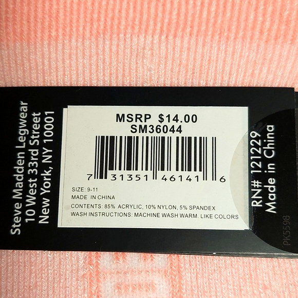 Steve Madden - Nine (9) Pairs Women's No Show Footie Socks - Picture 6 of 8